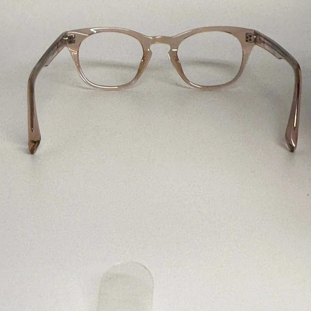 Warby‎ Parker Caspar 668 Eyeglasses Frames Rose Water Peach 48-23-145 Womens